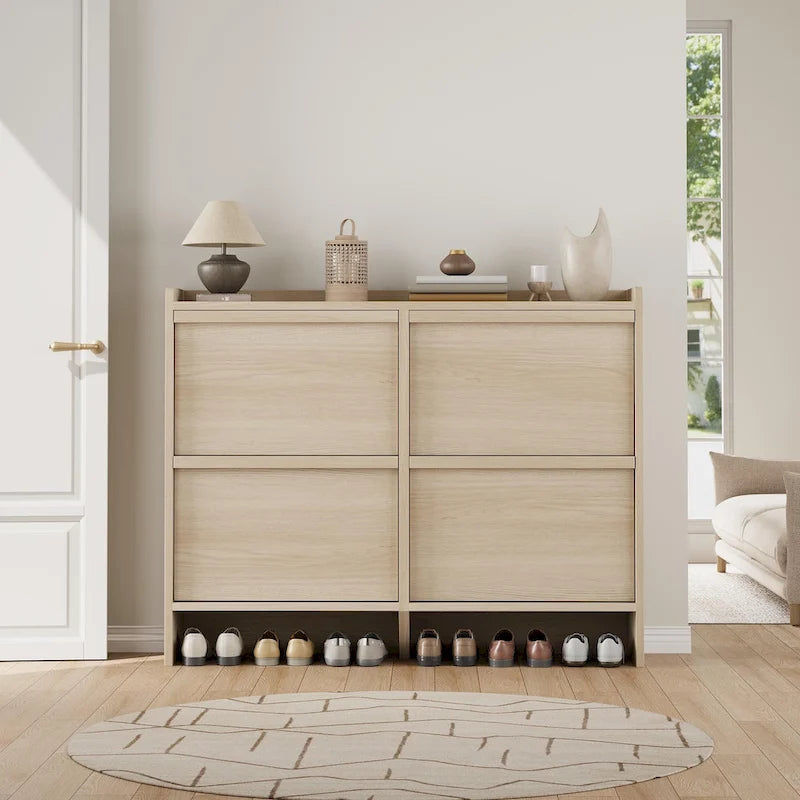 Bureau de travail laqué avec 2 tiroirs de rangement et stabilisateur en X
