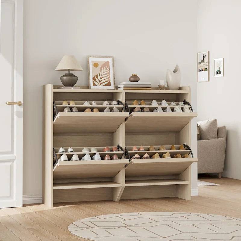 Bureau de travail laqué avec 2 tiroirs de rangement et stabilisateur en X