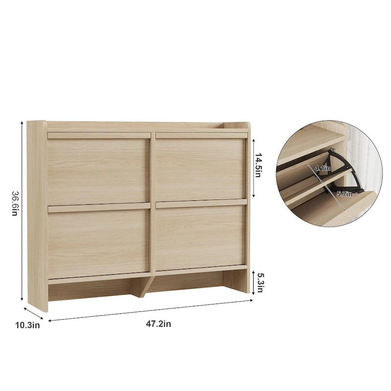 Bureau de travail laqué avec 2 tiroirs de rangement et stabilisateur en X