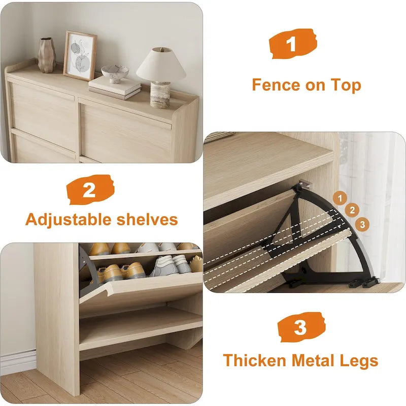 Bureau de travail laqué avec 2 tiroirs de rangement et stabilisateur en X