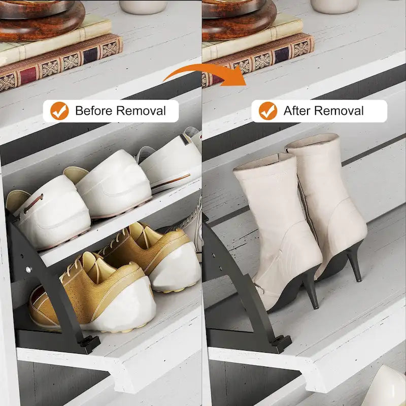 Bureau de travail laqué avec 2 tiroirs de rangement et stabilisateur en X