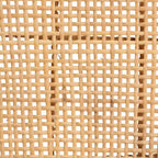 bali & pari Tabouret de bar hauteur comptoir en rotin et bois Moscou Noyer/Naturel : Style bohème, cadre en manguier, aucun assemblage requis