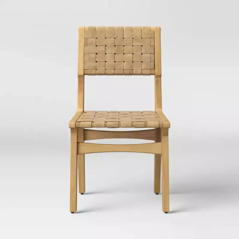 Chaise de salle à manger tressée Ceylan bois naturel - Threshold™