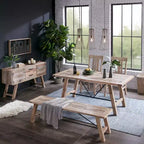 Ink+Ivy Set of 2 Sonoma Dining Side Chair Natural/Gray: Upholstered, Wood Frame, Foam Cushion
