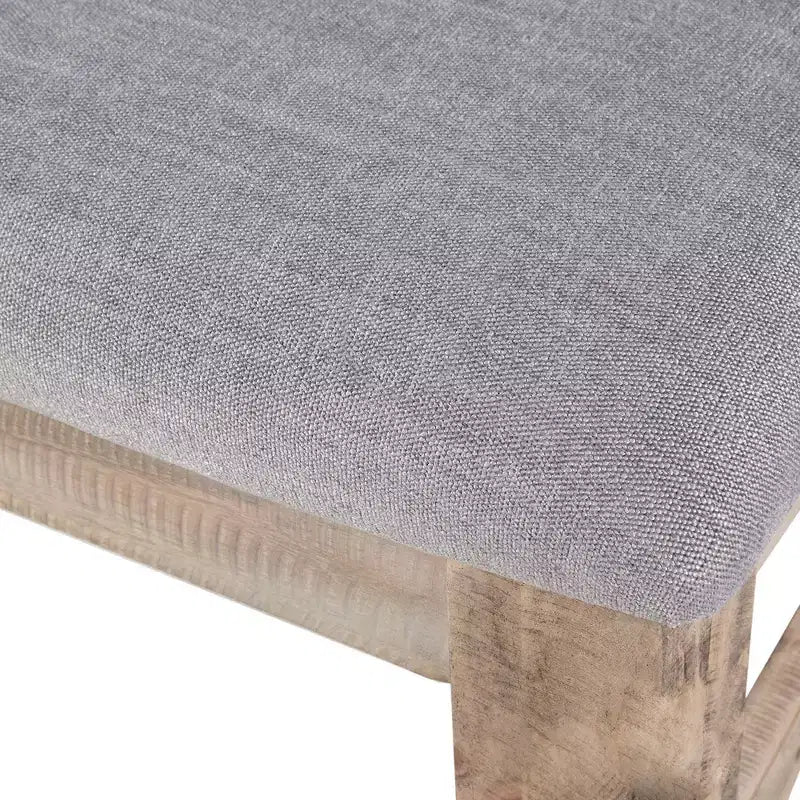 Ink+Ivy Lot de 2 chaises de salle à manger Sonoma, naturel/gris : Rembourrées, cadre en bois, coussin en mousse
