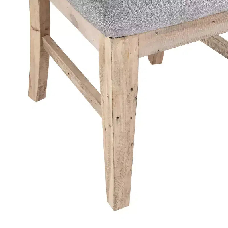 Ink+Ivy Lot de 2 chaises de salle à manger Sonoma, naturel/gris : Rembourrées, cadre en bois, coussin en mousse