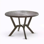 Alamo Round Dining Table Gray - Steve Silver Co.