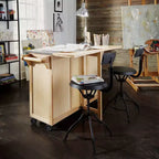 Desserte de cuisine avec dessus en acier inoxydable, coloris naturel - Home Styles : îlot roulant, rangement, design moderne