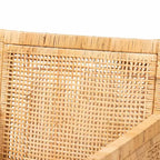 Fauteuil Karis en bois et rotin Naturel/Blanc - Bali & Paris