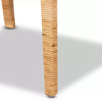 Fauteuil Karis en bois et rotin Naturel/Blanc - Bali & Paris