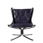 Fauteuil d'appoint en cuir pleine fleur Carney 30" bleu vintage - Acme Furniture : Structure en métal, aucun assemblage requis, garantie de 60 jours