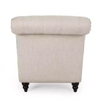 Chauffeuse contemporaine en tissu Varnell avec pieds tournés - Christopher Knight Home