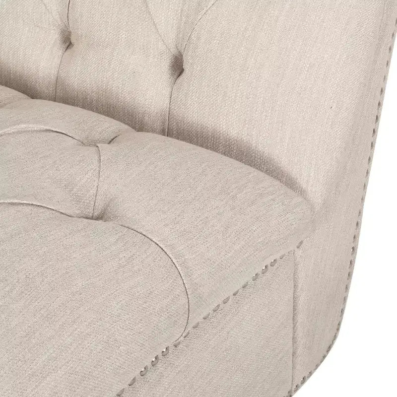 Chauffeuse contemporaine en tissu Varnell avec pieds tournés - Christopher Knight Home