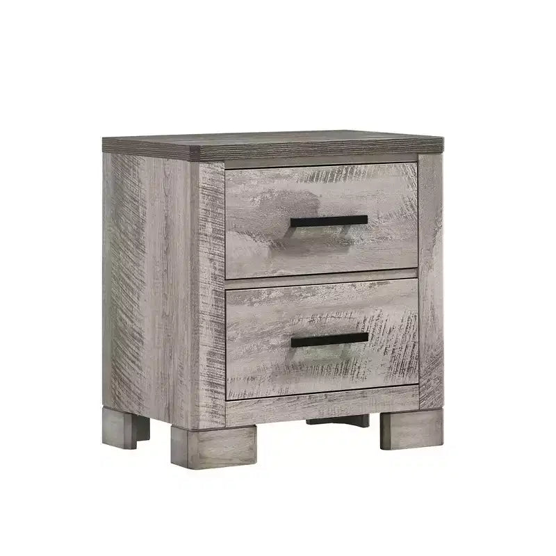 Table de chevet à 2 tiroirs Adam gris - Picket House Furnishings