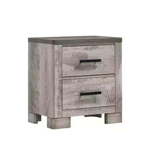 Table de chevet à 2 tiroirs Adam gris - Picket House Furnishings