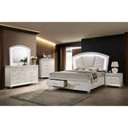 Granite Chevet 2 Tiroirs Blanc Perle - HOMES: Inside + Out
