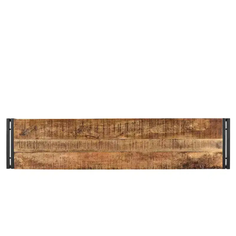 Banc en bois de récupération fait main 71 avec pieds en fer - Timbergirl