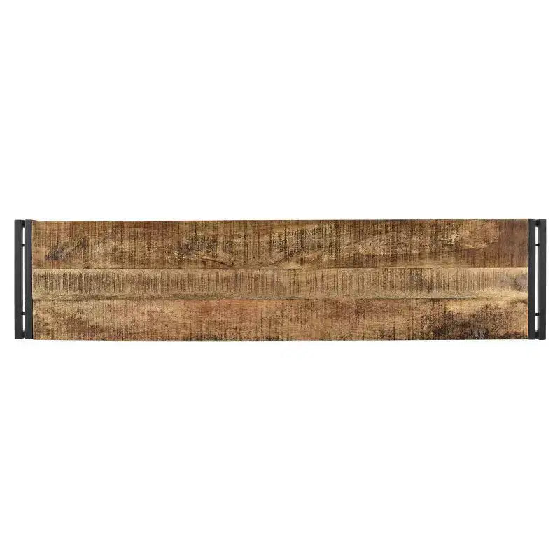 Banc en bois de récupération fait main 71 avec pieds en fer - Timbergirl