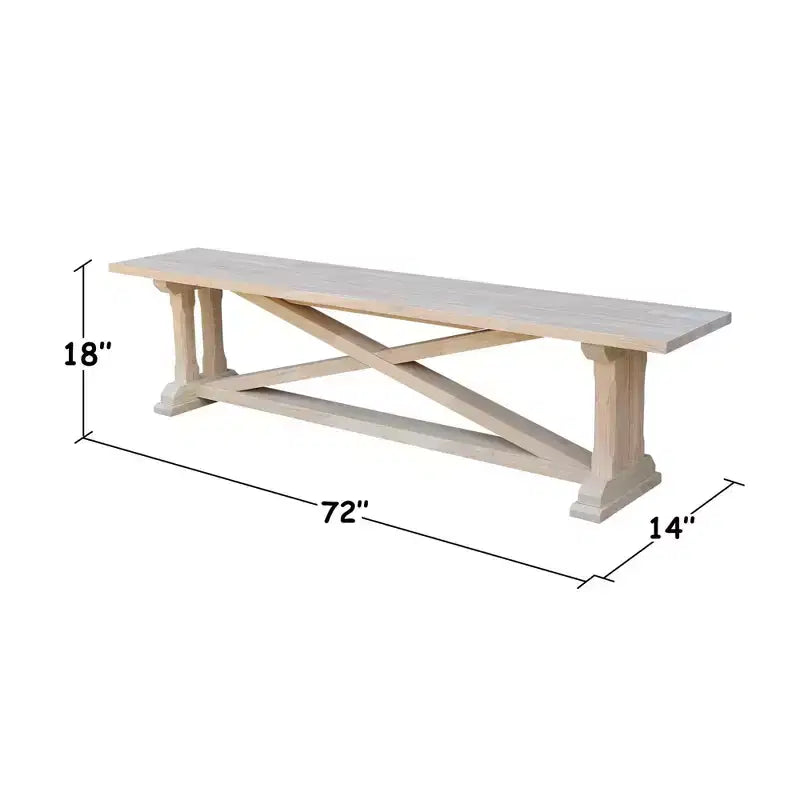 Alexa Bench en bois naturel - International Concepts