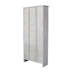 Bibliothèque International Concepts 72 po. Shaker avec deux portes inférieures Gris délavé : Parawood massif, design de style Mid-Century, étagères réglables