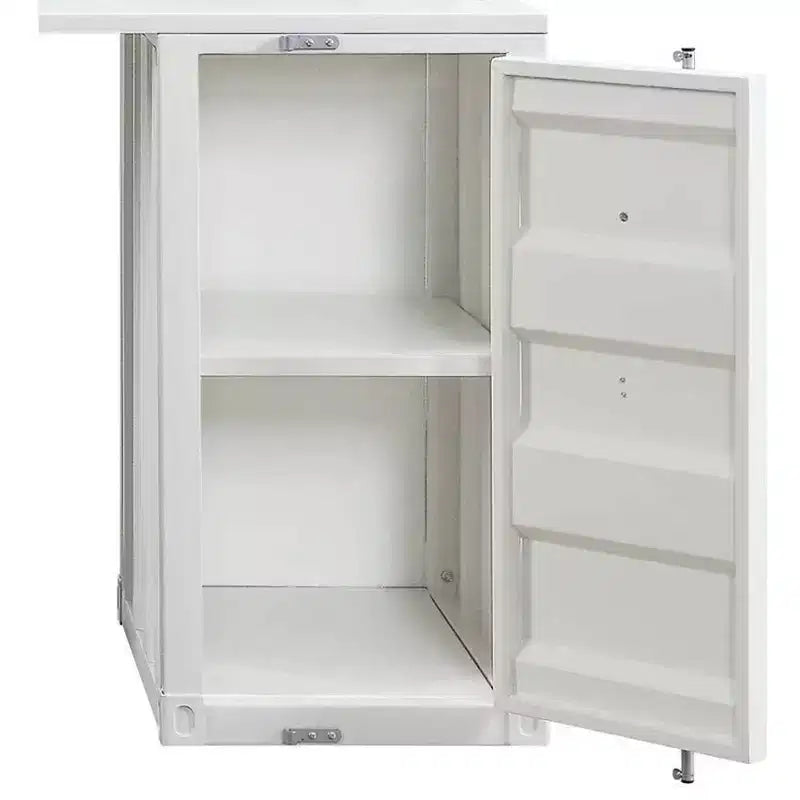 Bureau Cargo 47" Blanc - Acme Furniture : Structure en métal en L, Aucun assemblage requis, Tiroir polyvalent