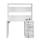 Bureau Cargo 47" Blanc - Acme Furniture : Structure en métal en L, Aucun assemblage requis, Tiroir polyvalent