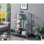 Bibliothèque à 4 niveaux chromée Town Square 42,75" - Breighton Home