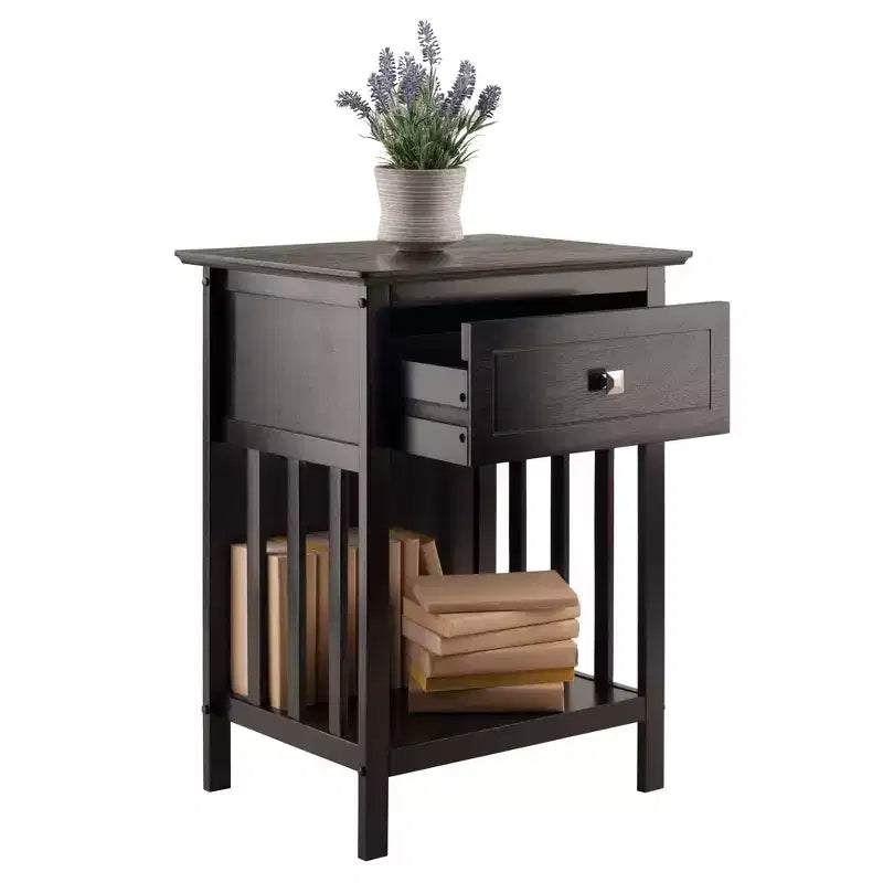 Table d'appoint Marcel, finition café - Winsome