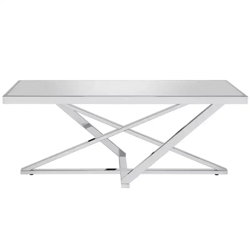 Table Basse Rectangulaire Miroir Drubeck Chrome - HOMES: Inside + Out
