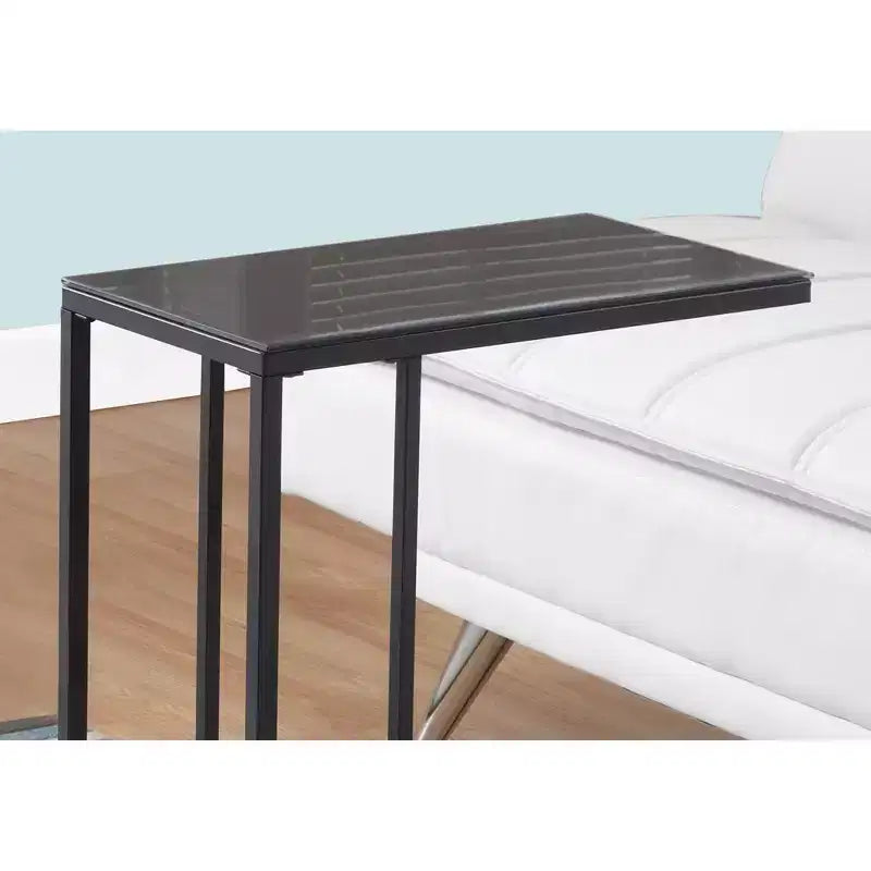 Table d'appoint avec plateau miroir - Noir - EveryRoom