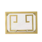 Table d'appoint en forme de C Hickson Modern Glam Dorée - Christopher Knight Home : Table d'appoint élégante, plateau en verre trempé, cadre en fer