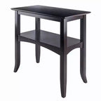 Winsome Camden Console Table Coffee: Traditional Style, Fixed Shelf, Wood Composite Frame, for Entryway or Living Room