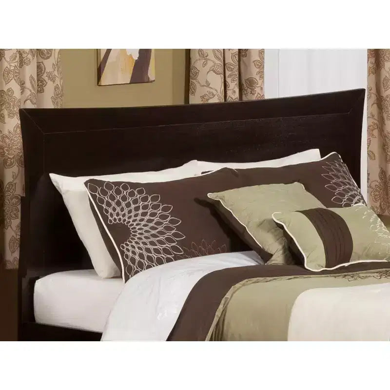 Tête de lit King Metro Espresso - AFI : Bois dur, Chargeur USB, Finition satinée, 80"x50"