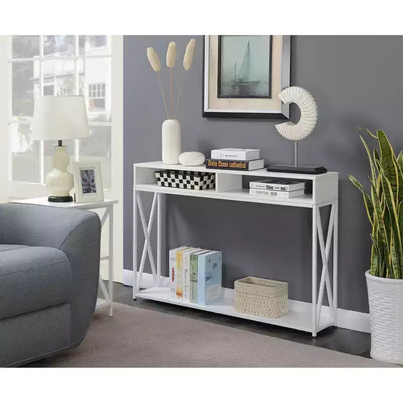 Console de luxe Tucson avec étagère - Breighton Home