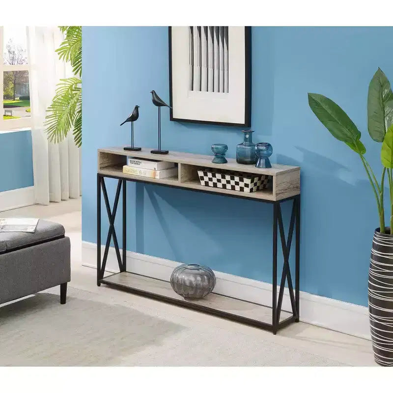 Console de luxe Tucson avec étagère - Breighton Home