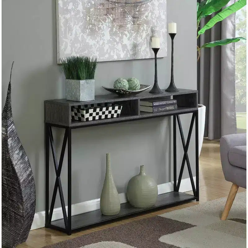 Console de luxe Tucson avec étagère - Breighton Home