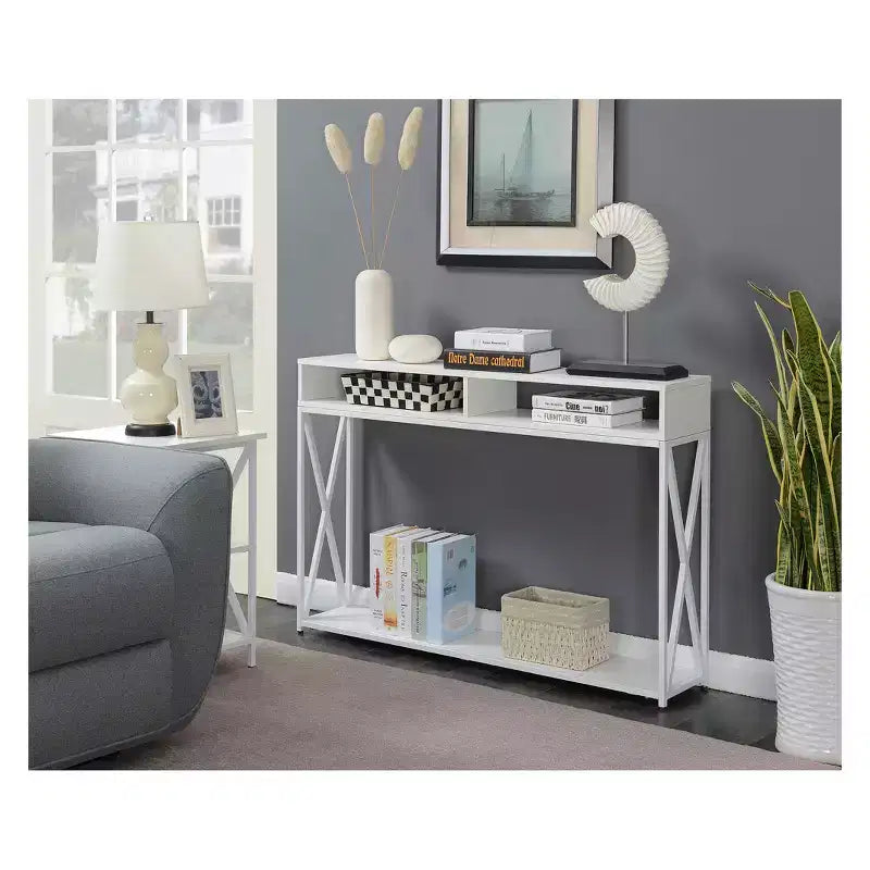 Console de luxe Tucson avec étagère - Breighton Home
