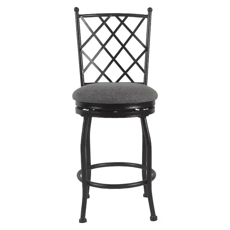 Tabouret de bar à hauteur de comptoir en métal Tristan - HomePop