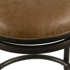 Tabouret de bar à hauteur de comptoir en métal Tristan - HomePop