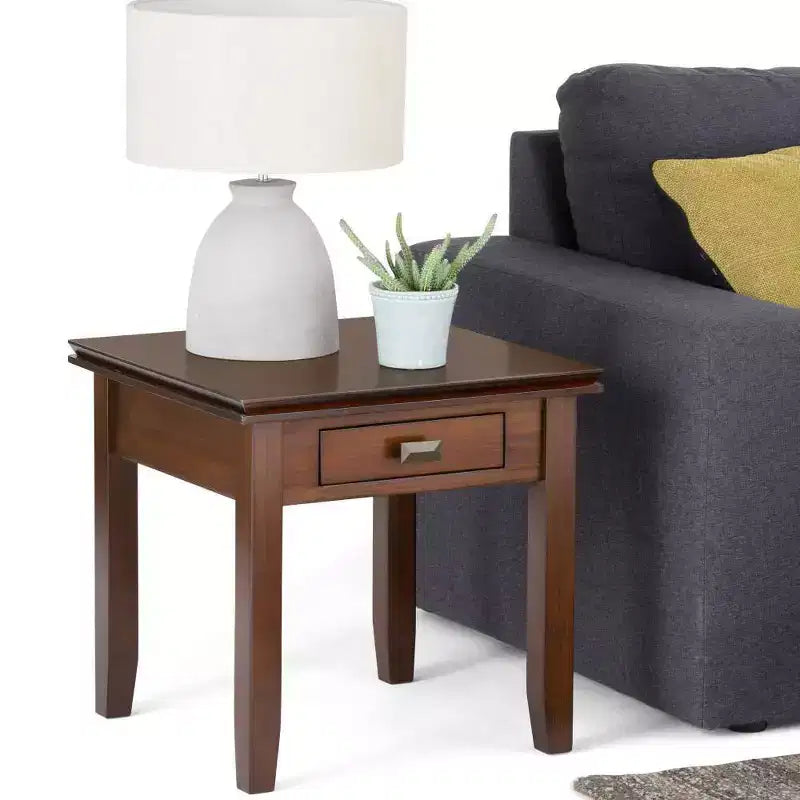 Table d'appoint en bois massif Stratford - Wyndenhall