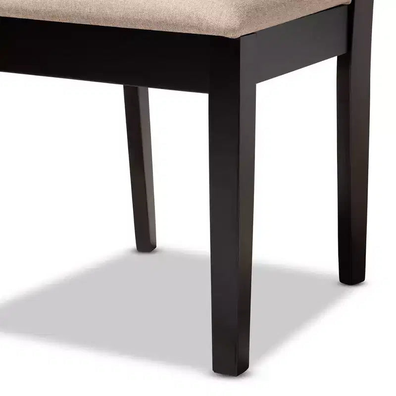 Lot de 4 chaises de salle à manger en bois finition Caron – Baxton Studio