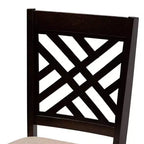 Lot de 4 chaises de salle à manger en bois finition Caron – Baxton Studio