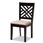 Lot de 4 chaises de salle à manger en bois finition Caron – Baxton Studio
