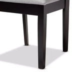 Lot de 4 chaises de salle à manger en bois finition Caron – Baxton Studio