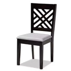 Lot de 4 chaises de salle à manger en bois finition Caron – Baxton Studio