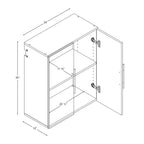 Hangups Meuble haut de rangement gris clair - Prepac