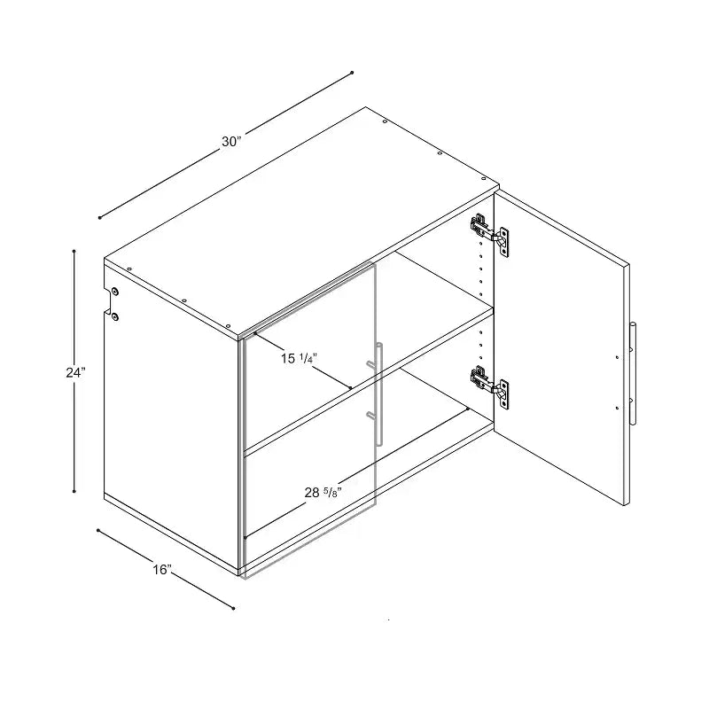 Hangups Meuble haut de rangement gris clair - Prepac