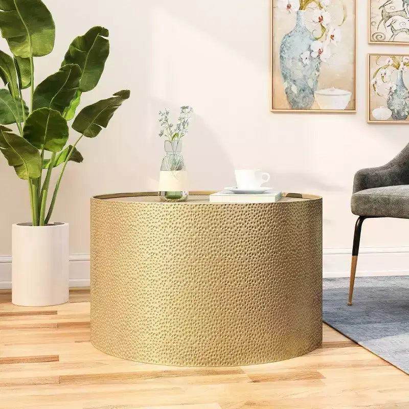 Table basse ronde moderne Braeburn - Christopher Knight Home