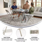 Flash Furniture Chaise Pliante en Plastique Série Hercules - Lot de 10 Capacité de Poids 295 kg