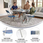 Flash Furniture Chaise Pliante en Plastique Série Hercules - Lot de 10 Capacité de Poids 295 kg